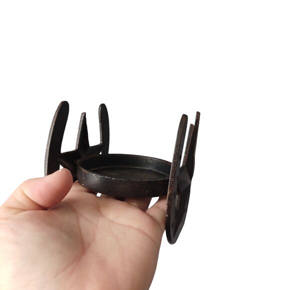 Metal Texas Western Star Candle Holder - Picture 3 of 4